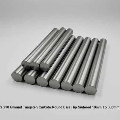 YG10 텅스텐 탄화탄 막대 10mm ~ 330mm Dia HIP sintered