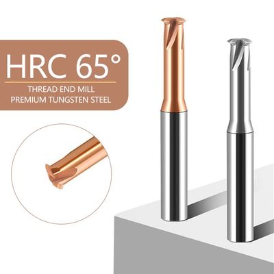 구리, 합금강, 일반강, 주철의 M2, M3, M4, M6 나사산용 단일 팁 디자인의 단일 스레드 밀링 커터