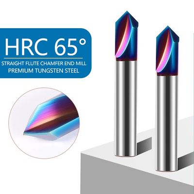 스테인리스 스틸을 위한 65° 2 플루트 90° 앵글 텅프렌 탄화물 프레싱 커터와 함께 샴퍼링 도구