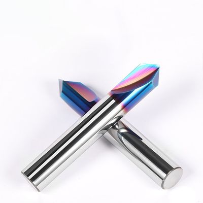 스테인리스 스틸을 위한 65° 2 플루트 90° 앵글 텅프렌 탄화물 프레싱 커터와 함께 샴퍼링 도구