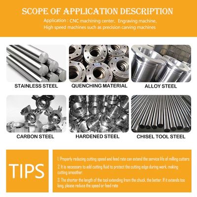 스테인리스 스틸을 위한 65° 2 플루트 90° 앵글 텅프렌 탄화물 프레싱 커터와 함께 샴퍼링 도구