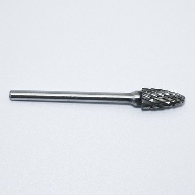 10 조각의 밝은 부착되지 않은 텅스텐 탄화탄 회전 Burr 스테인리스 스틸에 대한 1/8 "3mm Shank