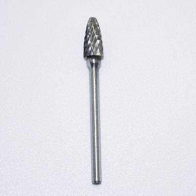 10 조각의 밝은 부착되지 않은 텅스텐 탄화탄 회전 Burr 스테인리스 스틸에 대한 1/8 "3mm Shank