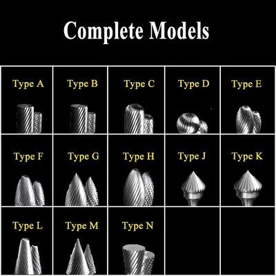 14 교차로 3 밀리미터 6 밀리미터 1 " 지름 단부 절단 카바이드 회전식 버 정강이 네일 드릴 비트