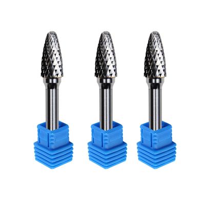 텅스텐 카바이드를 회전시키는 Se 타원형 달걀 C1225 6 밀리미터 교차로 불꽃형상은 8 밀리미터를 불명확하게 발음합니다